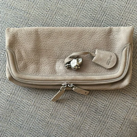 Authentic Alexander McQueen Clutch gray - Picture 1 of 8